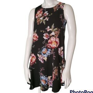 Anaelle Black Floral Dress